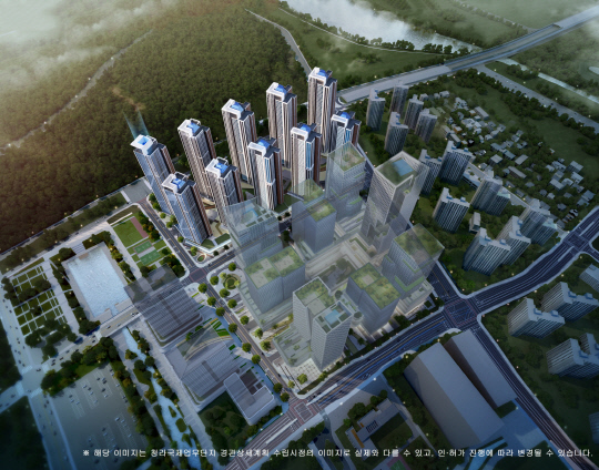 인천시 서구 청라동 청라국제도시에 공급되는 '청라 피크원 푸르지오' 조감도. [대우건설 제공]